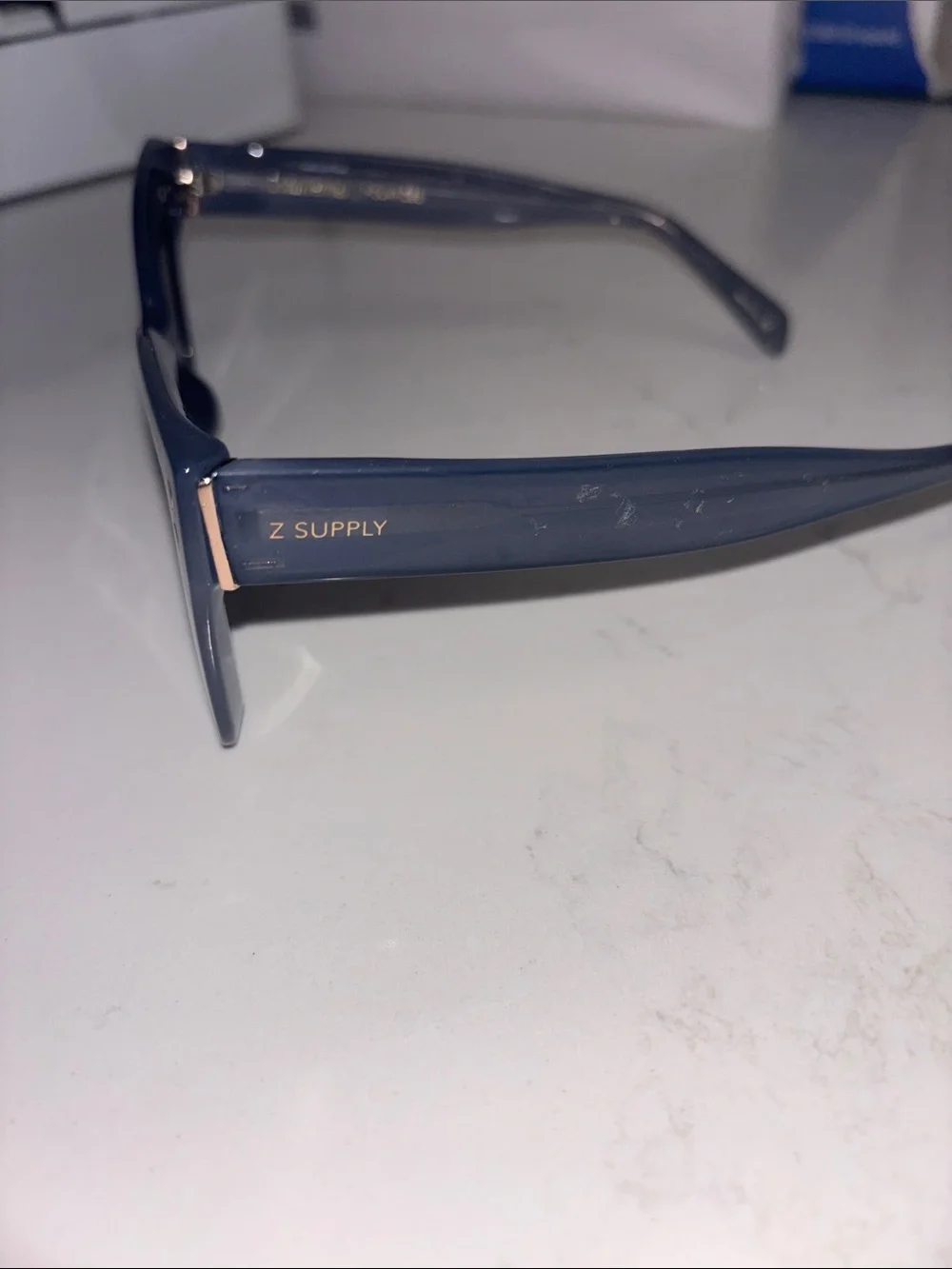Z Supply Confidential Square Sunglasses in Slate Blue